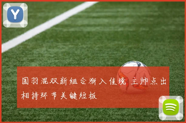 国羽混双新组合渐入佳境 主帅点出相持环节关键短板 - 彩客网
